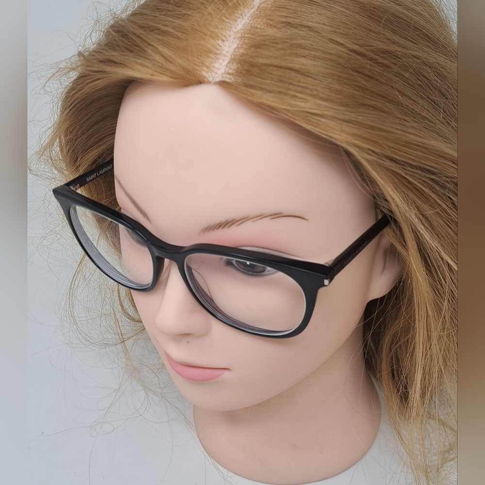 Saint Laurent Paris Women's Glasses Frames Black Square SL 38 001 52-16-140 - Picture 5 of 16